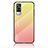 Coque Rebord Contour Silicone et Vitre Miroir Housse Etui Degrade Arc en Ciel LS1 pour Vivo Y53s 4G Jaune