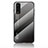 Coque Rebord Contour Silicone et Vitre Miroir Housse Etui Degrade Arc en Ciel LS1 pour Vivo Y70S 5G Gris Fonce