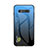 Coque Rebord Contour Silicone et Vitre Miroir Housse Etui Degrade Arc en Ciel LS1 pour Xiaomi Black Shark 4S 5G Bleu