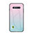 Coque Rebord Contour Silicone et Vitre Miroir Housse Etui Degrade Arc en Ciel LS1 pour Xiaomi Black Shark 4S 5G Cyan