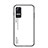 Coque Rebord Contour Silicone et Vitre Miroir Housse Etui Degrade Arc en Ciel LS1 pour Xiaomi Civi 1S 5G Blanc