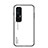 Coque Rebord Contour Silicone et Vitre Miroir Housse Etui Degrade Arc en Ciel LS1 pour Xiaomi Mi 10S 5G Blanc