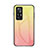 Coque Rebord Contour Silicone et Vitre Miroir Housse Etui Degrade Arc en Ciel LS1 pour Xiaomi Mi 12T Pro 5G Jaune