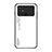 Coque Rebord Contour Silicone et Vitre Miroir Housse Etui Degrade Arc en Ciel LS1 pour Xiaomi Poco C40 Blanc