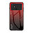 Coque Rebord Contour Silicone et Vitre Miroir Housse Etui Degrade Arc en Ciel LS1 pour Xiaomi Poco C40 Rouge