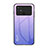 Coque Rebord Contour Silicone et Vitre Miroir Housse Etui Degrade Arc en Ciel LS1 pour Xiaomi Poco C40 Violet Clair