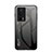 Coque Rebord Contour Silicone et Vitre Miroir Housse Etui Degrade Arc en Ciel LS1 pour Xiaomi Poco F5 Pro 5G Gris Fonce