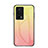 Coque Rebord Contour Silicone et Vitre Miroir Housse Etui Degrade Arc en Ciel LS1 pour Xiaomi Poco F5 Pro 5G Jaune