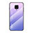 Coque Rebord Contour Silicone et Vitre Miroir Housse Etui Degrade Arc en Ciel LS1 pour Xiaomi Poco M2 Pro Violet Clair