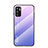 Coque Rebord Contour Silicone et Vitre Miroir Housse Etui Degrade Arc en Ciel LS1 pour Xiaomi POCO M3 Pro 5G Violet Clair