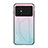 Coque Rebord Contour Silicone et Vitre Miroir Housse Etui Degrade Arc en Ciel LS1 pour Xiaomi Poco M4 5G Cyan