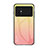 Coque Rebord Contour Silicone et Vitre Miroir Housse Etui Degrade Arc en Ciel LS1 pour Xiaomi Poco M4 5G Jaune