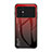 Coque Rebord Contour Silicone et Vitre Miroir Housse Etui Degrade Arc en Ciel LS1 pour Xiaomi Poco M4 5G Rouge