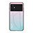 Coque Rebord Contour Silicone et Vitre Miroir Housse Etui Degrade Arc en Ciel LS1 pour Xiaomi Poco M5 4G Cyan