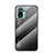 Coque Rebord Contour Silicone et Vitre Miroir Housse Etui Degrade Arc en Ciel LS1 pour Xiaomi Poco M5S Gris Fonce