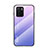 Coque Rebord Contour Silicone et Vitre Miroir Housse Etui Degrade Arc en Ciel LS1 pour Xiaomi Poco X3 GT 5G Violet Clair