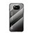 Coque Rebord Contour Silicone et Vitre Miroir Housse Etui Degrade Arc en Ciel LS1 pour Xiaomi Poco X3 NFC Gris Fonce