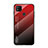Coque Rebord Contour Silicone et Vitre Miroir Housse Etui Degrade Arc en Ciel LS1 pour Xiaomi Redmi 10A 4G Rouge
