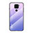 Coque Rebord Contour Silicone et Vitre Miroir Housse Etui Degrade Arc en Ciel LS1 pour Xiaomi Redmi 10X 4G Violet Clair