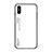 Coque Rebord Contour Silicone et Vitre Miroir Housse Etui Degrade Arc en Ciel LS1 pour Xiaomi Redmi 9A Blanc