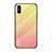 Coque Rebord Contour Silicone et Vitre Miroir Housse Etui Degrade Arc en Ciel LS1 pour Xiaomi Redmi 9A Jaune