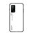 Coque Rebord Contour Silicone et Vitre Miroir Housse Etui Degrade Arc en Ciel LS1 pour Xiaomi Redmi K30S 5G Blanc