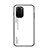 Coque Rebord Contour Silicone et Vitre Miroir Housse Etui Degrade Arc en Ciel LS1 pour Xiaomi Redmi K40 5G Blanc