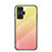 Coque Rebord Contour Silicone et Vitre Miroir Housse Etui Degrade Arc en Ciel LS1 pour Xiaomi Redmi K50 Gaming 5G Jaune