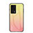 Coque Rebord Contour Silicone et Vitre Miroir Housse Etui Degrade Arc en Ciel LS1 pour Xiaomi Redmi K60E 5G Jaune