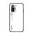 Coque Rebord Contour Silicone et Vitre Miroir Housse Etui Degrade Arc en Ciel LS1 pour Xiaomi Redmi Note 10 Pro 4G Blanc