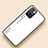 Coque Rebord Contour Silicone et Vitre Miroir Housse Etui Degrade Arc en Ciel LS1 pour Xiaomi Redmi Note 11 4G (2021) Blanc