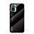 Coque Rebord Contour Silicone et Vitre Miroir Housse Etui Degrade Arc en Ciel LS1 pour Xiaomi Redmi Note 11 SE India 4G Noir