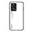 Coque Rebord Contour Silicone et Vitre Miroir Housse Etui Degrade Arc en Ciel LS1 pour Xiaomi Redmi Note 12 Pro 5G Blanc