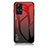 Coque Rebord Contour Silicone et Vitre Miroir Housse Etui Degrade Arc en Ciel LS1 pour Xiaomi Redmi Note 12S Rouge