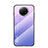 Coque Rebord Contour Silicone et Vitre Miroir Housse Etui Degrade Arc en Ciel LS1 pour Xiaomi Redmi Note 9 5G Violet Clair