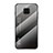Coque Rebord Contour Silicone et Vitre Miroir Housse Etui Degrade Arc en Ciel LS1 pour Xiaomi Redmi Note 9 Pro Max Gris Fonce
