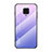 Coque Rebord Contour Silicone et Vitre Miroir Housse Etui Degrade Arc en Ciel LS1 pour Xiaomi Redmi Note 9 Pro Max Violet Clair