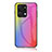 Coque Rebord Contour Silicone et Vitre Miroir Housse Etui Degrade Arc en Ciel LS2 pour Huawei Honor X7a Petit