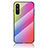 Coque Rebord Contour Silicone et Vitre Miroir Housse Etui Degrade Arc en Ciel LS2 pour OnePlus Nord CE 5G Petit