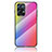 Coque Rebord Contour Silicone et Vitre Miroir Housse Etui Degrade Arc en Ciel LS2 pour Oppo Reno7 Pro 5G Petit