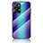 Coque Rebord Contour Silicone et Vitre Miroir Housse Etui Degrade Arc en Ciel LS2 pour Oppo Reno7 Pro 5G Petit