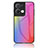 Coque Rebord Contour Silicone et Vitre Miroir Housse Etui Degrade Arc en Ciel LS2 pour Oppo Reno8 Pro 5G Petit