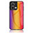 Coque Rebord Contour Silicone et Vitre Miroir Housse Etui Degrade Arc en Ciel LS2 pour Oppo Reno9 Pro 5G Orange