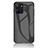 Coque Rebord Contour Silicone et Vitre Miroir Housse Etui Degrade Arc en Ciel LS2 pour Realme 10 5G Noir