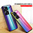 Coque Rebord Contour Silicone et Vitre Miroir Housse Etui Degrade Arc en Ciel LS2 pour Realme 10 Pro+ Plus 5G Petit