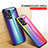 Coque Rebord Contour Silicone et Vitre Miroir Housse Etui Degrade Arc en Ciel LS2 pour Realme 9 Pro+ Plus 5G Petit