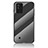 Coque Rebord Contour Silicone et Vitre Miroir Housse Etui Degrade Arc en Ciel LS2 pour Realme C20 Noir