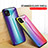 Coque Rebord Contour Silicone et Vitre Miroir Housse Etui Degrade Arc en Ciel LS2 pour Realme C21 Petit