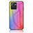 Coque Rebord Contour Silicone et Vitre Miroir Housse Etui Degrade Arc en Ciel LS2 pour Realme C30s Petit