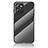 Coque Rebord Contour Silicone et Vitre Miroir Housse Etui Degrade Arc en Ciel LS2 pour Realme C35 Noir